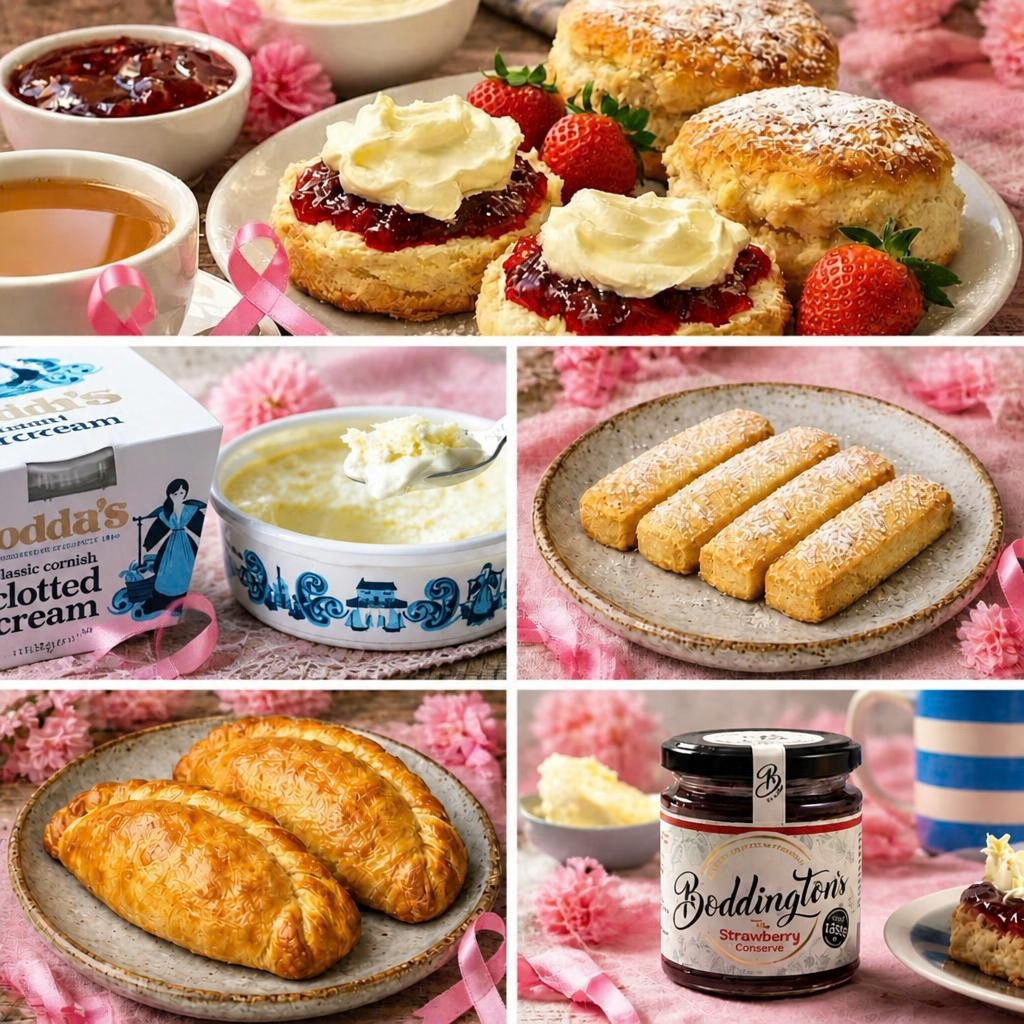 Cornish Clotted Cream Tea for Two with Cocktail Cornish Pasties