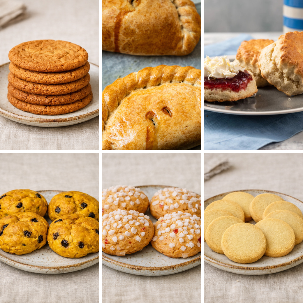 Cornish Luncheon Clotted Cream Tea Hamper with Scones, Sweet Treats & Pasties
