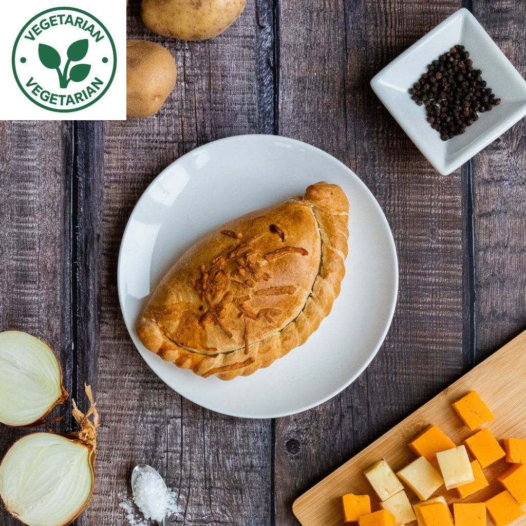 6 x Cornish Cheese & Onion Pasties Hamper (Vegetarian)